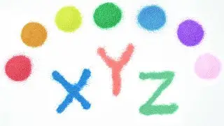 Learning Alphabets with Colored Sand #2 | Alphabet Song | ABCD Song | N to Z