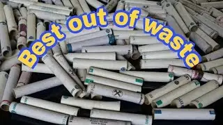 Best out of waste thread spool craft idea||Diy room decor #diy art and craft#decor @Badhancreations