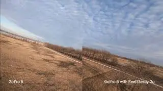 Стабилизация при использовании ReelSteady Go с Gopro 6. Полет коптера.