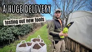 MY BIGGEST DELIVERY YET: Transforming The Allotments raised beds/Allotment gardening UK