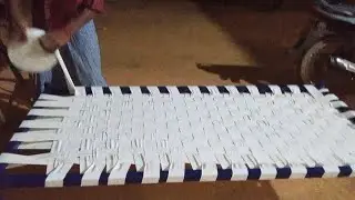 Cot Knitting | Cot | How to make cot rope Knitting | Amazing Khatiya Bunai | How to make a Rope Bed