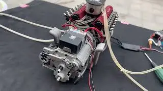 Chuanqi V12 engine model + 4-speed gearbox