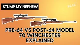 Сравнение моделей винтовок Winchester Model 70, выпущенных до и после 1964 года.