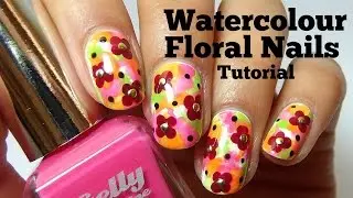 Watercolour Floral Nail Tutorial | Nails By Kizzy