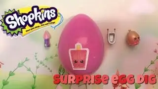 Shopkins and Perkins Easter egg blind bag dig Toy Review and Unboxing