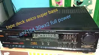 review tape deck seico an7164 stereo super bass