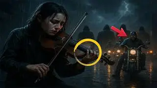 A street violinist played in the rain&hellip; and the Hell&rsquo;s Angels did something no one expected