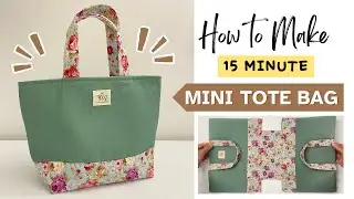 How to Make Mini Tote Bag | Easy Sewing Project | Easy Cutting and Stitching at Home
