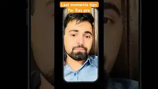 Last Moment Exam Tips For RAS EXAM 2025 (PRELIMS) #upsc #rpsc #ras #rajsthan #exam #2025 #tips