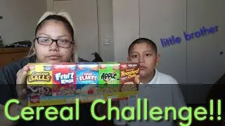 Cereal Challenge With Little Brother🔥 Funny Must Watch!!  Ft| Prettylilrrs
