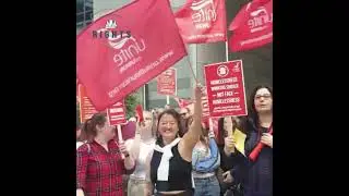 Workers and employees gather on to strike for demand higher pay