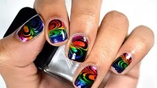 DIY: Rainbow Petal Water Marble using Formula X Infinite Ombre Kit