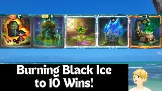 Burning Black Ice to 10 Wins! - NO COMMENTARY - Black Ice Build - The Bazaar
