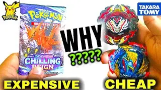 Why POKEMON CARDS are LOT More Expensive Than Takaratomy Beyblades ??? | No Kidding Bruhhh !😐🔥
