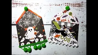 Scrapbooking Paper Piecing Envelope Embellishment/Echo Park-I Love Halloween/TUTORIAL