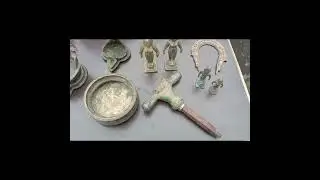 old kamachi lamp  and Bronze gooja marpachi