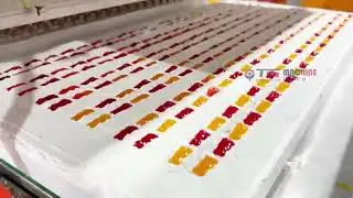 Semi automatic starch mogul production line starch mold depositing line.