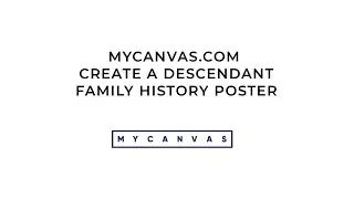 Create a New Project: Descendant Family Tree Poster Using Ancestry Data - MyCanvas