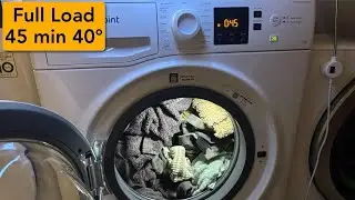 Hotpoint Core NSWM846 - Full Load 45 min 40° (Full cycle)