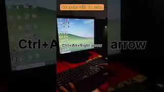 How to rotate computer screen|| Desktop rotate kaise kare short key in computer #computer #trending