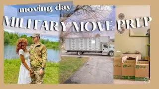 MILITARY MOVE PREP | Packing our whole house & preparing for movers + moving day! 📦✨