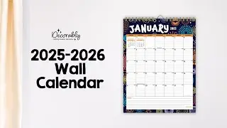 🌟 Be Organized & Stylish with Colorful 2025-2026 Wall Calendar 📅✨