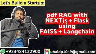 Build a pdf RAG Web App with NEXTjs & FLASK using FAISS | Lets Build a Startup: UBprogrammer.com