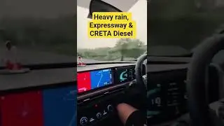 Creta Diesel road test review| CRETA highway performance| Driving tips during rain| Viral video