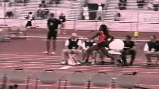 Chisom Ejekam triple jumping at Texas A&M