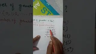 Number of generators in Z20 #GATE #mathematics #grouptheory #education #dailylearning #dailyquiz