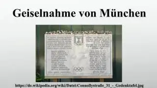 Geiselnahme von M&uuml;nchen