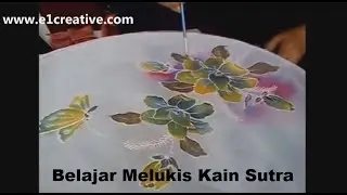 Belajar Melukis Kain Sutra Pakai Cat Silk MM