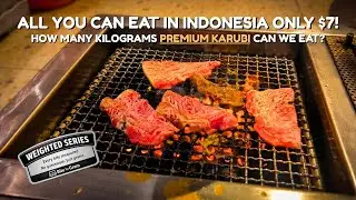 $7 AYCE Yakiniku in Indonesia - Jakarta | POV No Talking Food Video | Eat By Gram