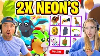 Trading The NEON Billy Goat and NEON Gargoyle in Adopt Me! SHOCKING Offers!