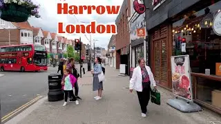 Harrow Summer Walk Tour | Virtual Walk via kymberley Road, College Rd & Station Road, North London🇬🇧