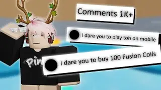 Doing Your Epic Tower Of Hell Dares | Roblox
