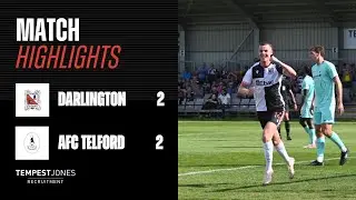 Highlights: Darlington 2-2 AFC Telford - National League North
