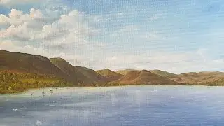 Oil Painting The Lake District - Wet on Wet painting