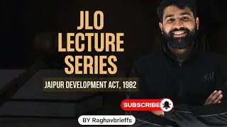 Class-2| JLO LECTURE SERIES|JAIPUR DEVELOPMENT ACT,1982|JLO(JDA)|JDA,1982|law student|RPSC|JUDICIARY