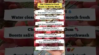 Top 7 Habits for Fresh Breath & Healthy Mouth 🦷  Dentist Tips for a Better Tomorrow #OralHygiene
