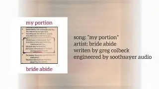 My Portion - Greg Colbeck