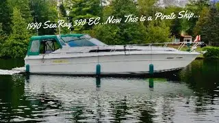 Now this...is a Pirate Ship! 1990 SeaRay 390 EC...moving right along...