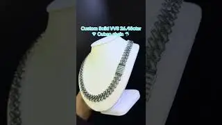 Custom Solid VVS 26.48ctw 💎 Cuban Chain at Ijaz Jewelers #goldchains #goldchain #diamondchains