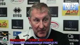 Inverness CT - Terry Butcher - Pre Cup Match v Ross County 01/12/12