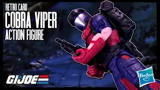 Hasbro G.I.JOE Retro Card Cobra Viper Figure Review |  @TheReviewSpot