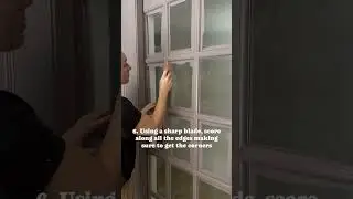 PAINTING HACK- easiest way to paint French doors. #diyhome #diyhomerenovation #paintinghacks