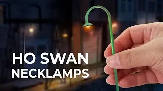 How to Easily Mount your Dwarvin HO Swan Neck Lamp featuring. #trainz  #modeltrains
