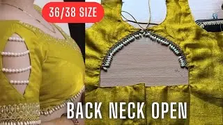 Blouse Back Neck design Moti Laice /Boat Neck Blouse design /#LetestBlouse/daily/#PartywearDesign 