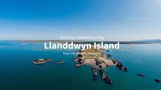Stand Up Paddle Boarding at Llanddwyn Island Anglesey  4K