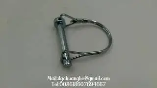 China wholesale Custom wire lock pin zinc-plated steel Safety pin